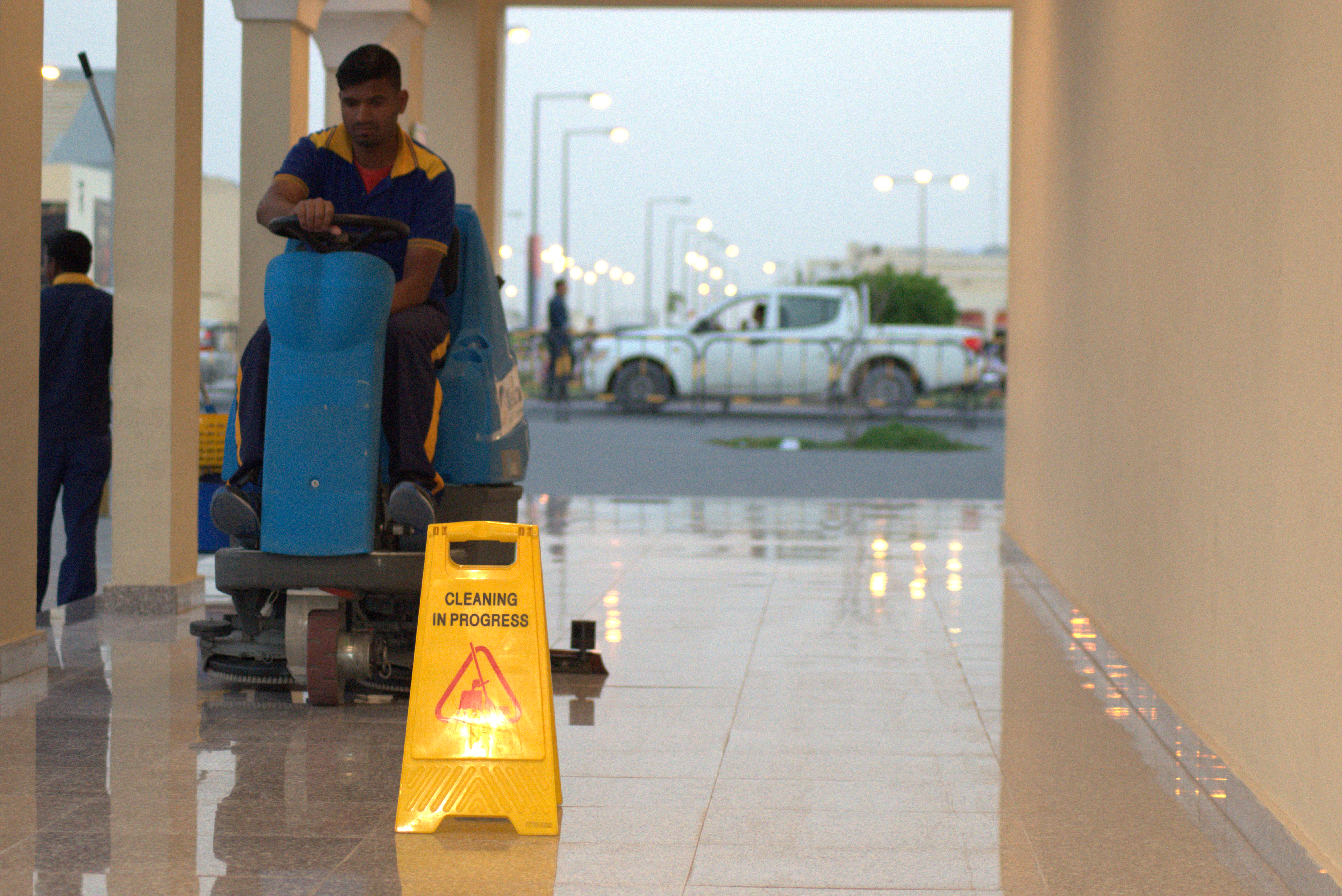 mall cleaning